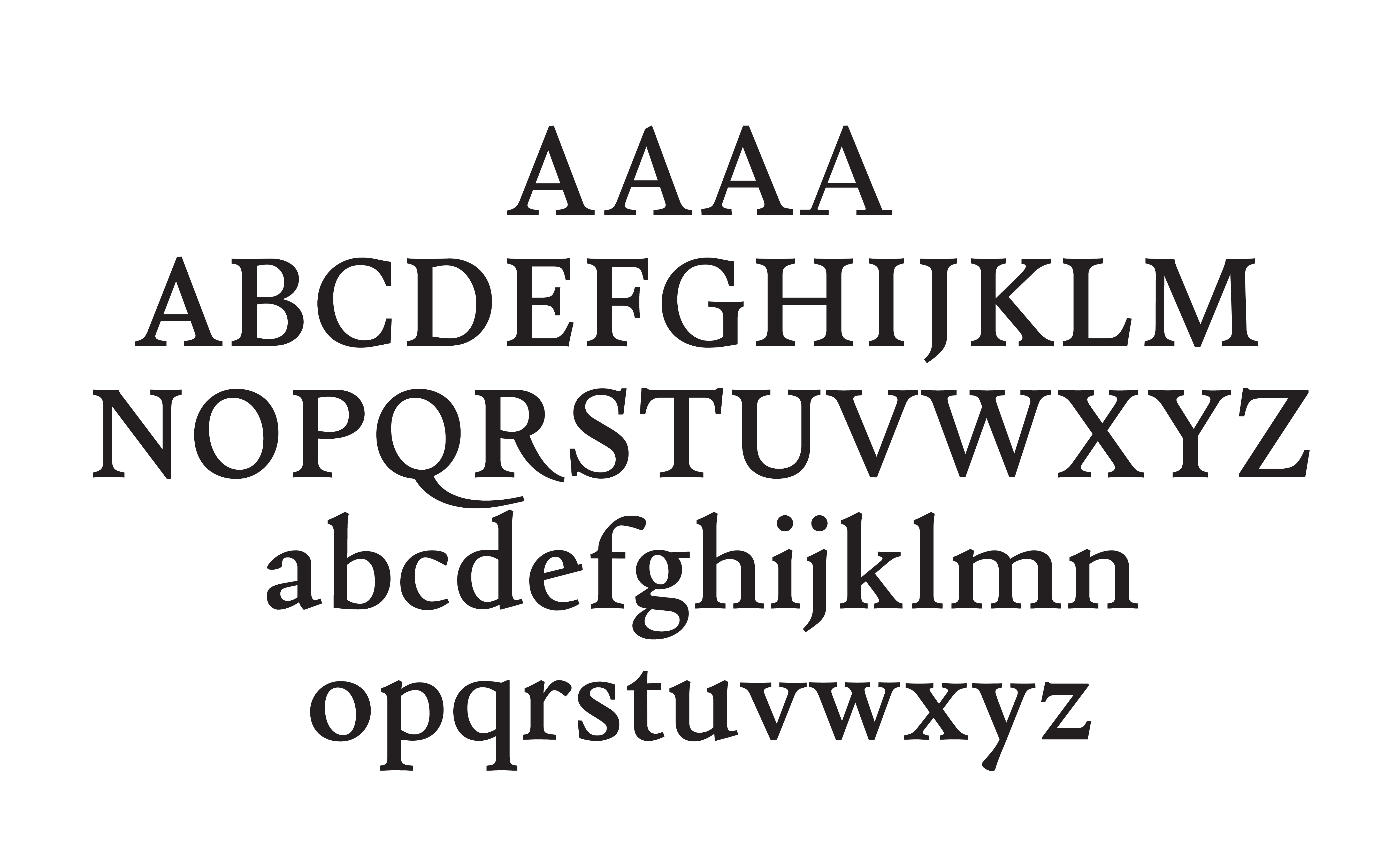 Font Preview of the typeface Typolution designed by Orlando Brunner
